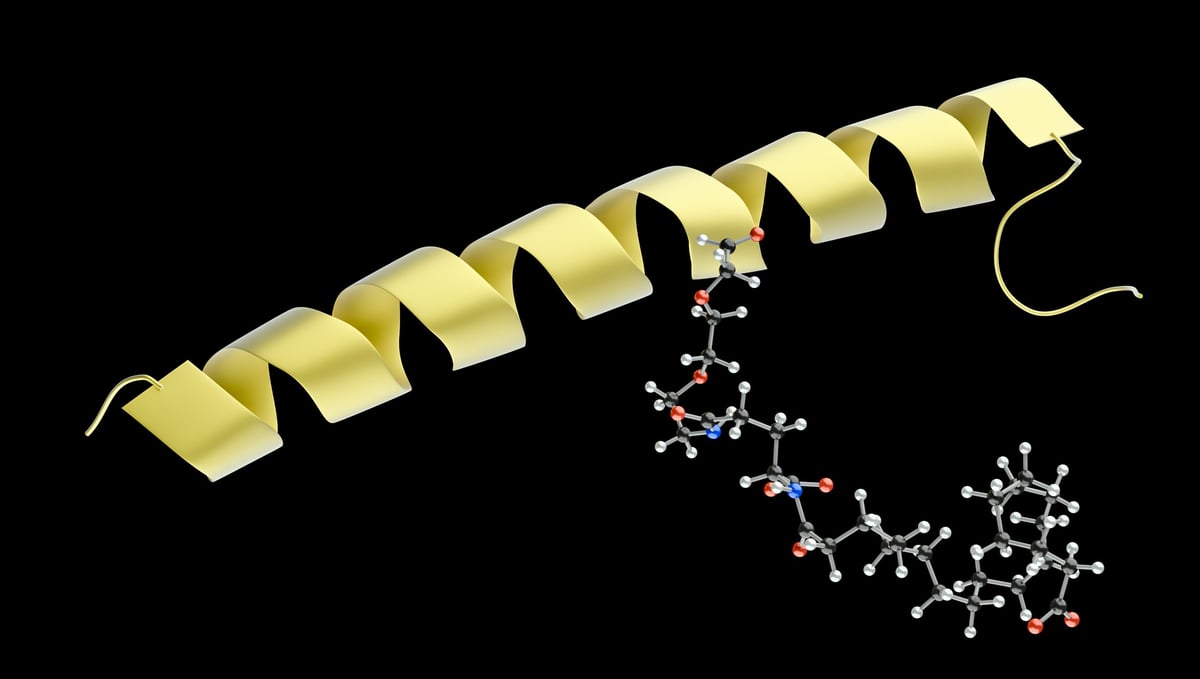Retatrutide molecule structure